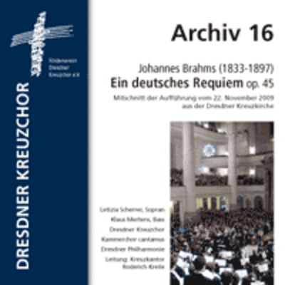CD Cover Johannes Brahms (1833-1897)  Ein deutsches Requiem op. 45  (CD 2010)
